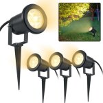 Hengmei lampe ext�rieur 4x3w �clairage de jardin led d�coration lumi�re lampe spot encastrable blanc ...