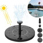 Fontaine solaire - hengmei - 1. 4w - automatique - 3 buses - d�coration de jardin