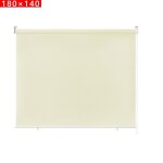 Hengmei store enrouleur d�roulant beige 180x140cm auvent vertical ext�rieur � enrouleur pare - vue pour ...