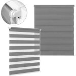 Hengmei store occultant 60x120cm gris store enrouleur z�br� double sans per�age