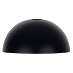 Herbie - abat - jour bol m�tal demi - globe noir 1 ampoule e27 style: pop color d29xh14cm