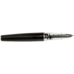 Stylo roller - j. herbin - mtal noir - corps en mtal - compatible cartouches standards - mixte