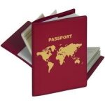 Pochette de protection rfid - herma - passeport - rouge - 2 compartiments - protection donn�es personnelles ...