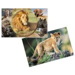 Sous - main - herma - afrique animaux - multicolore - protection bureau - design enfant