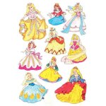 Herma stickers princesses - 3 planches de 9 �tiquettes papier rose pour fille