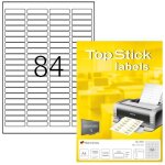 Herma topstick �tiquettes autocollantes 46 � 111 mm ? 8400 pcs ? blanc