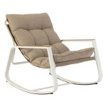 Hesp�ride - fauteuil de jardin � bascule felinio - taupe