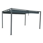 Hesp�ride - tonnelle de jardin palmeira - l. 400 x l. 300 cm - ardoise