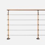 Kit garde - corps bois h�tre 2m pose � plat hesta kordo