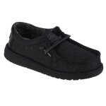 Hey dude wally youth basic 40041 - 001 pour un garon noir sneakers