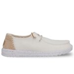Hey dude wendy chambray woven chaussures bateau pour femme blanc 40059 - 1kj