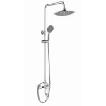 Hiba colonne de douche avec mitigeur hauteur r�glable argent mitigeur baignoire avec t�te de douche et ...