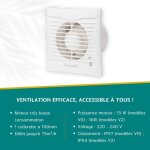 Hida extracteur d?air ponctuel - neoventil - t - v2 interrupteur avec minuterie - blanc - 100mm