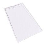 Hiemal receveur de douche + bonde aspect pierre couleur - blanc mod�le - 90 x 170 cm