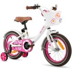 V�los pour enfants - hiland - mod�le r�tro d�contract� - roues 14 pouces - panier � v�lo - mixte
