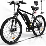 Hitway v�lo �lectrique 27. 5 noir vae avec batterie amovible 36v / 13ah shimano 7 - vitesses vtt ville ...