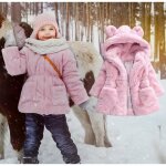 Hiver nouveau - né enfant en bas âge bébé filles manteau à capuche chaud lh1007coebq06tg rose Hiver nouveau - né enfant en bas âge bébé filles manteau à capuche chaud lh1007coebq06tg rose