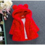 Hiver nouveau - n enfant en bas ge bb filles manteau  capuche chaud lh1007coebq06tg rouge
