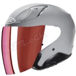 Hjc casque jet rpha 31 avec visi�re miroir rouge