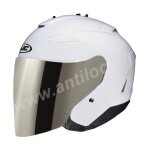 Hjc is33 ii blanc avec visire miroir iridium