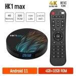 S - hk1max smart tv box android 11 4gb + 32gb 2. 4g - 5gwifi bt40 rk3318 quad core 4k hk1 max d�codeur ...