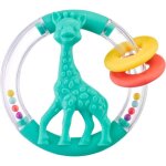 Hochet silhouette 2 - en - 1 - sophie la girafe - silhouette sophie - anneaux color�s - billes sonores ...
