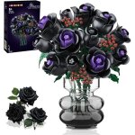 Hogokids bouquet de 15 roses noires jeu de construction botanique sans vase fleurs artificielles d�coration ...
