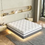 Matelas � ressorts ensach�s homavo 160x200?cm 25?cm 7 zones h3 ferme ind�pendance de couchage bon soutien ...