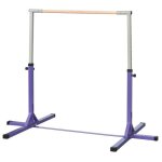 Homcom - barre fixe de gymnastique - acier - 194x121x150cm - violet gris