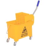 Homcom - caisse � outils - m�tal - 60x27x70. 5cm - jaune