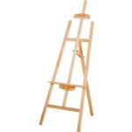 Chevalet en bois homcom bois de pin 51. 5x71. 5x134. 5cm bois naturel