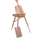 Homcom - chevalet en bois - bois - 40x18x55cm - marron