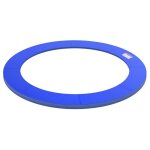 Homcom - coussin de protection pour trampoline de remplacement - pvc - 244x244x0. 04cm - bleu