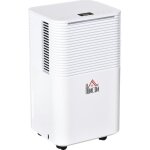 Homcom d�shumidificateur portable �lectrique silencieux 195w r�servoir 2l �vacuation continue 10l / 24h ...