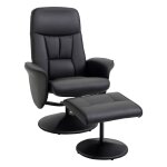 Fauteuil relax - homcom - avec repose - pied pivotant 360� dossier inclinable support 120 kg - synth�tique ...