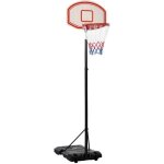 Homcom - panier de basket - ball - m�tal - 75. 5x71x250cm - noir blanc