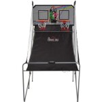 Panier de basket pliable - homcom - 8 modes - double panier compteur �lectronique - 4 ballons et pompe ...