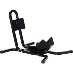 L�ve moto - homcom - b�quille atelier support roue bloque roue 17 � 21 pouces - m�tal - noir