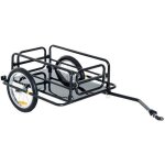 Remorque v�lo - homcom - transport pour v�lo 70 l barre dattelage universelle robuste - acier - 139x715x49cm ...