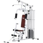 Homcom - station de musculation - acier - 150x110x210cm - blanc