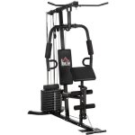 Homcom - station de musculation - acier - 180x108x200cm - noir