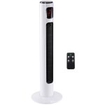 Ventilateur colonne - homcom - silencieux tour chambre 3 modes 3 vitesses t�l�commande led - 96 cm - ...