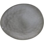 Assiette galet 27. 5x23cm au gres du temps gris Assiette galet 27. 5x23cm au gres du temps gris