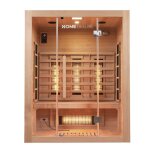 Home deluxe cabine infrarouge sahara l taille: 150 x 120 x 190 cm pour 3 personnes i sauna infrarouge ...