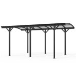 Home deluxe carport falo >couleur: noir