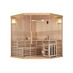 Home deluxe sauna skyline big xl >taille: 200 x 200 x 210 cm