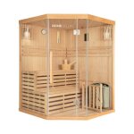 Home deluxe sauna skyline xl >taille: 150 x 150 x 200 cm