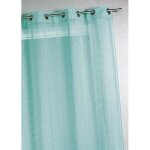 Home maison hm6923311 voilage tiss� / filet� � grande largeur polyester turquoise 300 x 240 cm