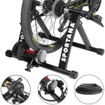 Sportana home trainer vlo max. 150kg entraneur vlo noir pliable acier 26 / 28 support 6 niveaux de ...