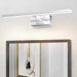 Homefire lampe miroir led - aluminium et plastique - chrom� - 30 x 128 x 51 cm - 4000k blanc neutre ip44 ...